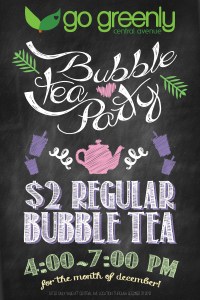Go Greenly Bubble Tea Promo